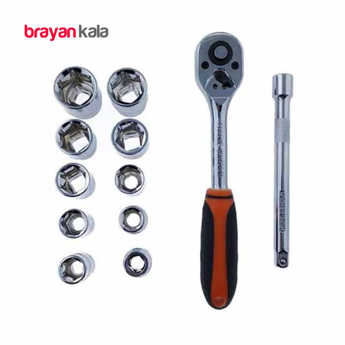 عکس اصلی مجموعه 12عددی آچار بکس 1/2 TAT TOOLS